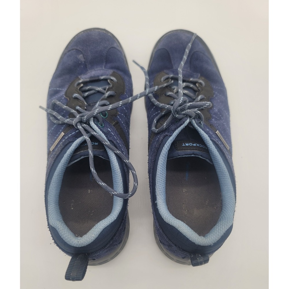 Rockport Hydro-Shield Waterproof Walking Shoes Blue Suede Women's 7.5 Wide - Picture 4 of 8